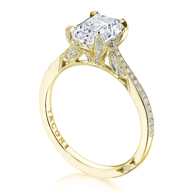 Emerald Solitaire Engagement Ring