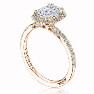 Emerald Bloom Engagement Ring