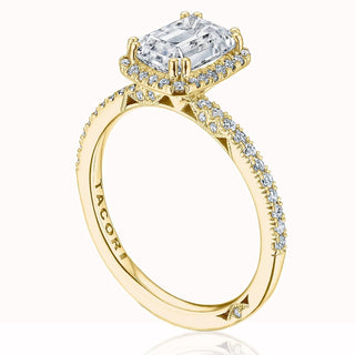 Emerald Bloom Engagement Ring