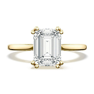 Emerald Solitaire Engagement Ring