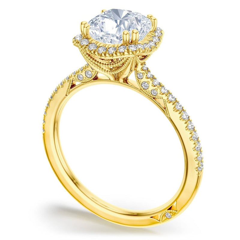 Cushion Bloom Engagement Ring