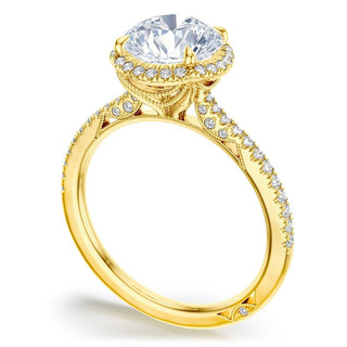 Round Bloom Engagement Ring
