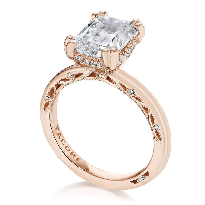 Emerald Solitaire Engagement Ring