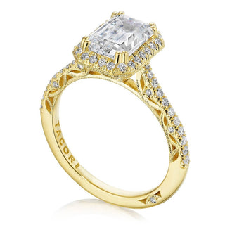 Emerald Bloom Engagement Ring