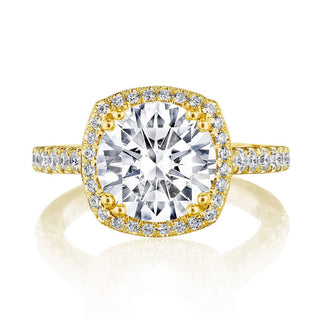Cushion Bloom Engagement Ring