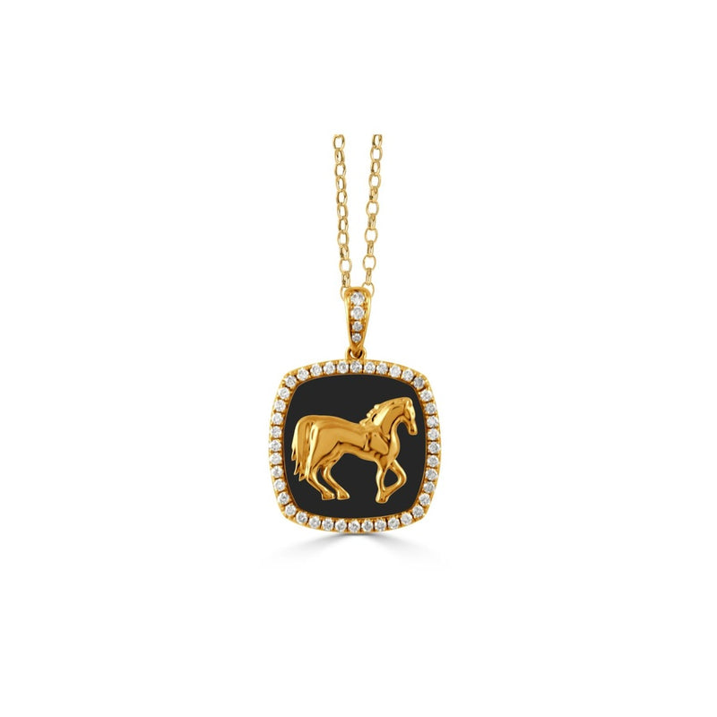 Doves by Doron Paloma Equestrian Pendant P10764BO