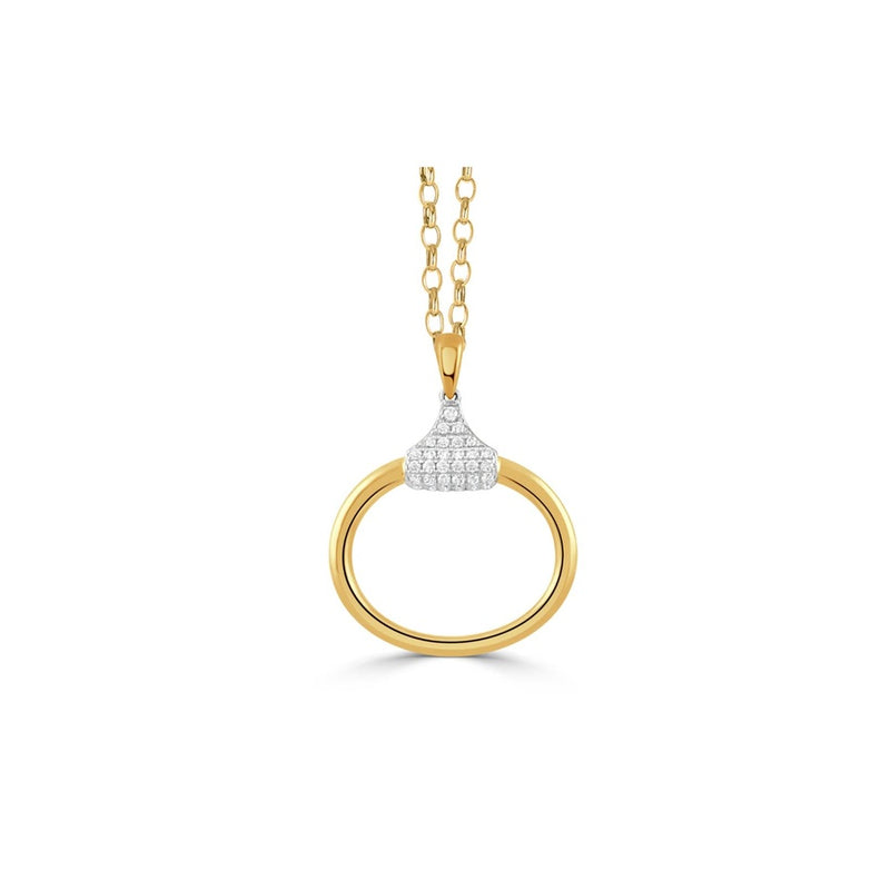 Doves by Doron Paloma Equestrian Pendant P11283TT-1