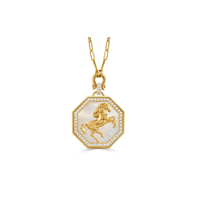 Doves by Doron Paloma Equestrian Necklace N12268WMP
