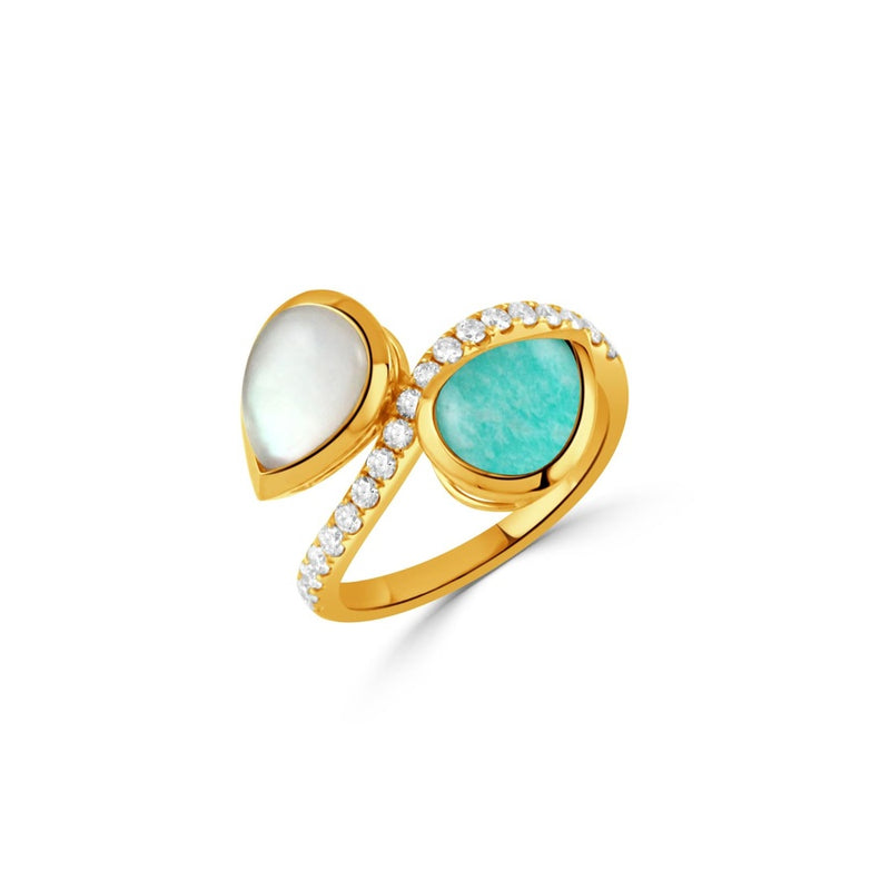 Doves by Doron Paloma Amazon Breeze Fashion Ring R12598AZMP