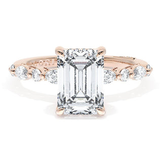 Emerald Solitaire Engagement Ring