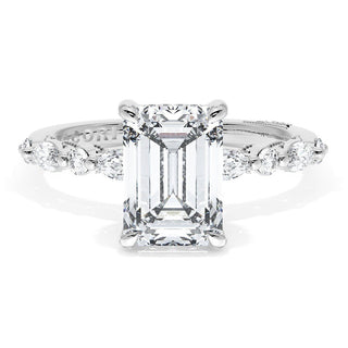 Emerald Solitaire Engagement Ring