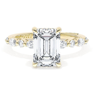 Emerald Solitaire Engagement Ring