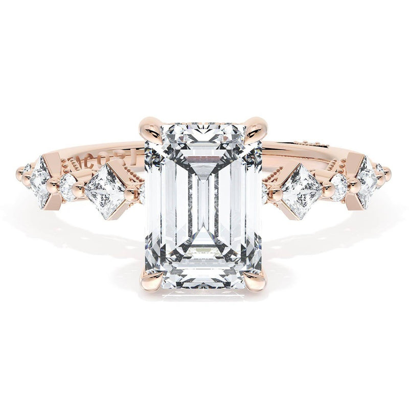 Emerald Solitaire Engagement Ring