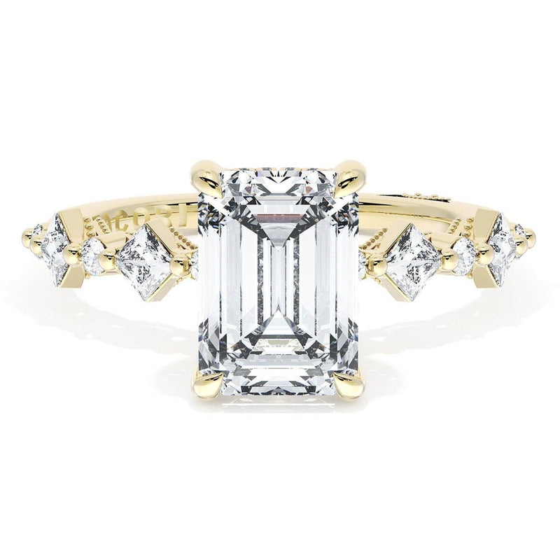 Emerald Solitaire Engagement Ring