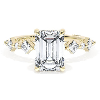 Emerald Solitaire Engagement Ring
