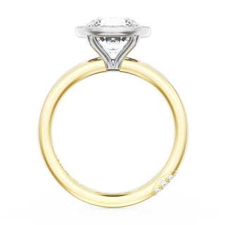 Round Bloom Two-Tone Engagement Ring