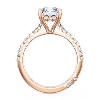 Radiant Bloom Engagement Ring