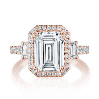 Emerald 3-Stone Engagement Ring
