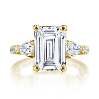 Emerald 3-Stone Engagement Ring