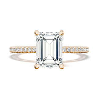 Emerald Solitaire Engagement Ring