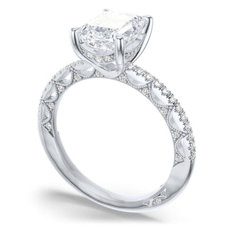 Emerald Solitaire Engagement Ring