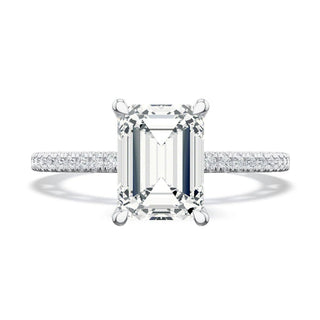 Emerald Solitaire Engagement Ring
