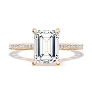 Emerald Solitaire Engagement Ring