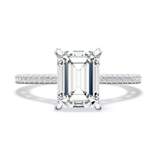 Emerald Solitaire Engagement Ring