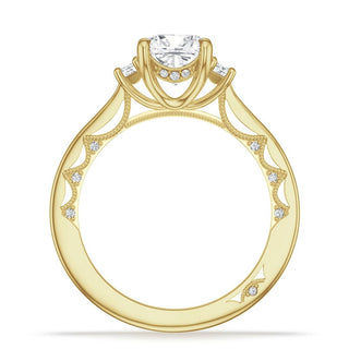 Cushion 3-Stone Engagement Ring