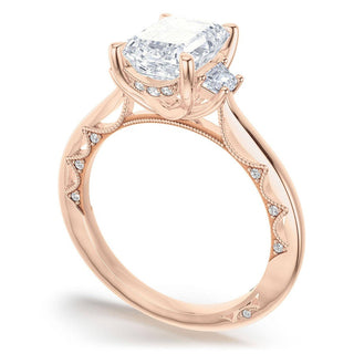Emerald 3-Stone Engagement Ring