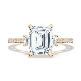Emerald 3-Stone Engagement Ring