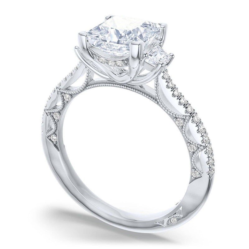 Princess 3-Stone Engagement Ring