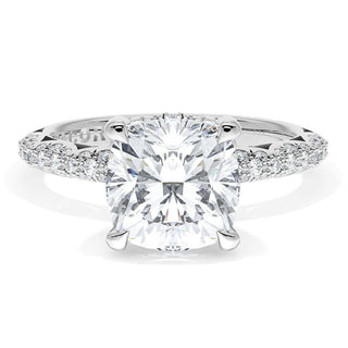 Cushion Bloom Engagement Ring