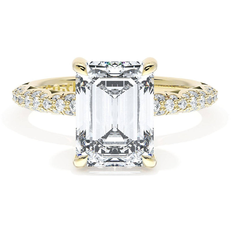 Emerald Bloom Engagement Ring