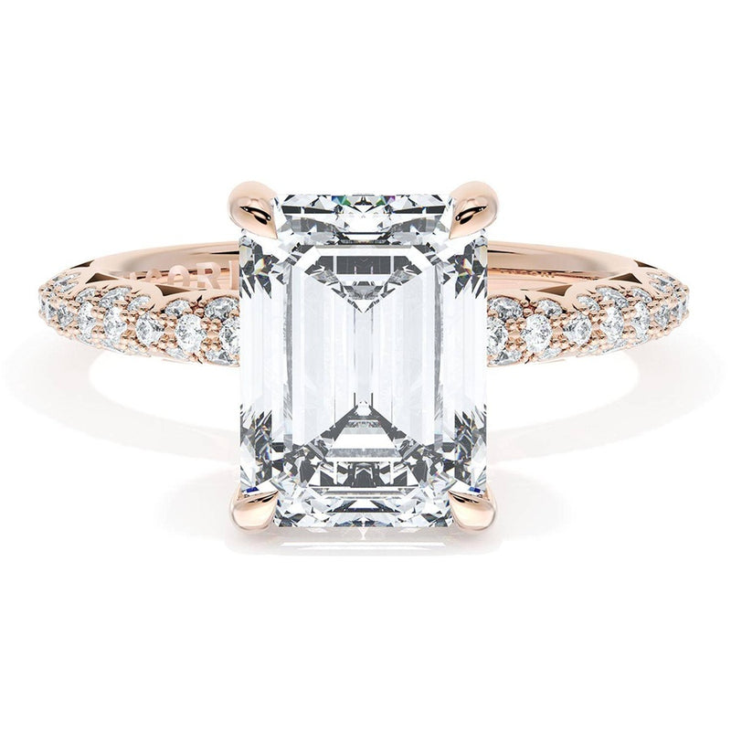 Emerald Bloom Engagement Ring