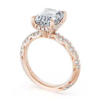 Emerald Bloom Engagement Ring