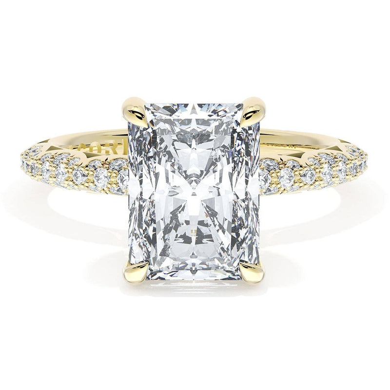 Radiant Bloom Engagement Ring