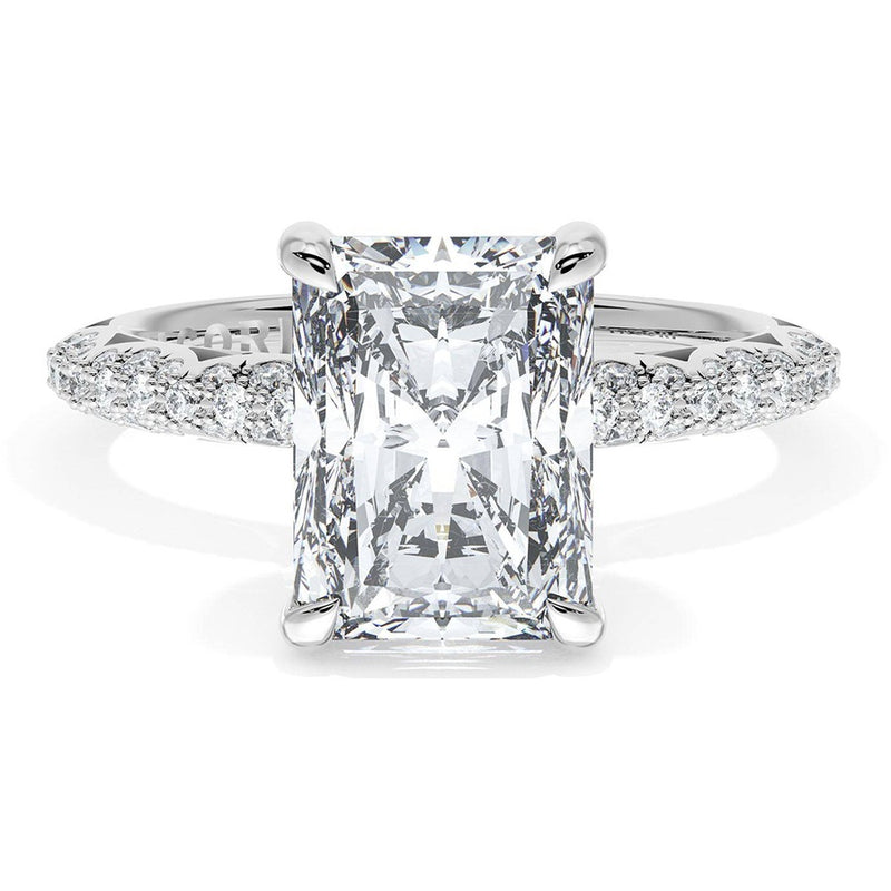 Radiant Bloom Engagement Ring