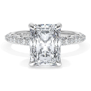 Radiant Bloom Engagement Ring