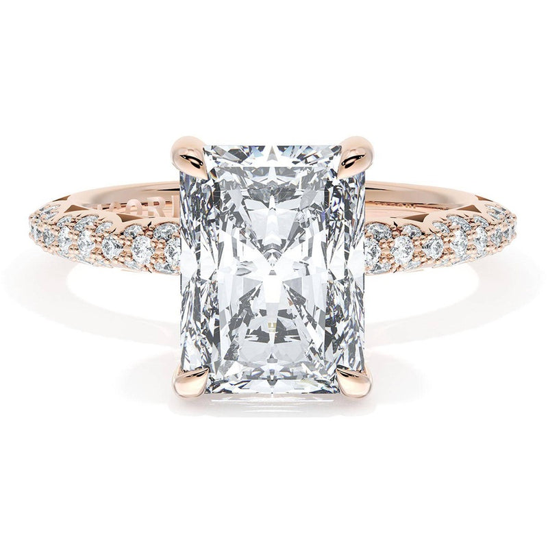 Radiant Bloom Engagement Ring