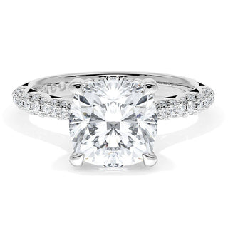 Cushion Bloom Engagement Ring