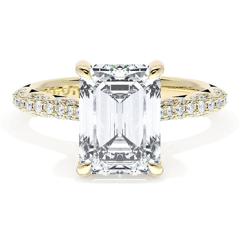 Emerald Bloom Engagement Ring