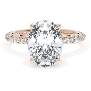 Oval Bloom Engagement Ring