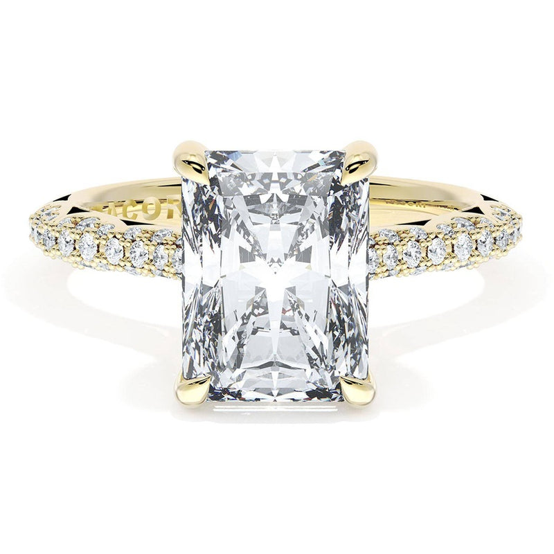 Radiant Bloom Engagement Ring