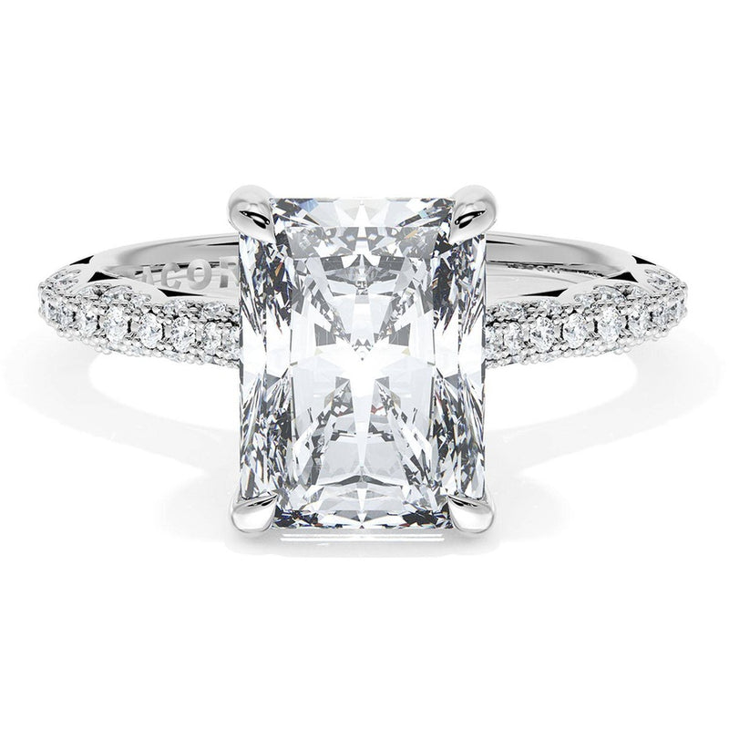 Radiant Bloom Engagement Ring