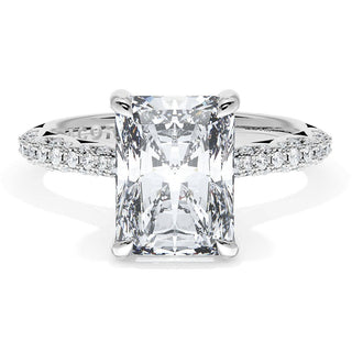 Radiant Bloom Engagement Ring
