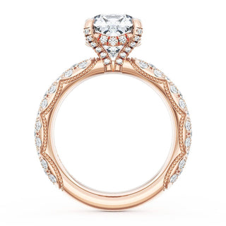 Cushion Bloom Engagement Ring