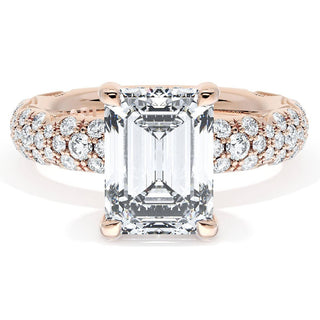 Emerald Bloom Engagement Ring