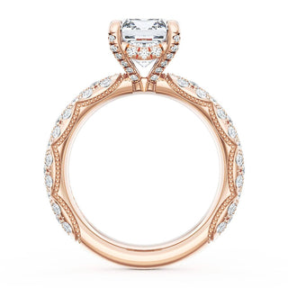 Emerald Bloom Engagement Ring