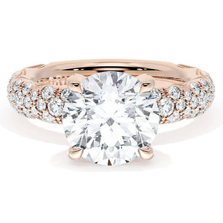Round Bloom Engagement Ring